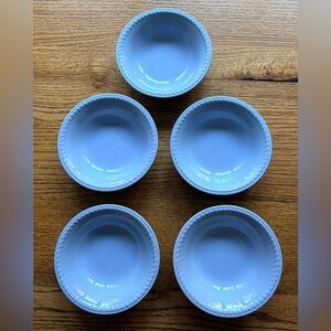 Kraft Blue by Homer Laughlin- made in USA - (5) Bowls- 1940’s-1950’s